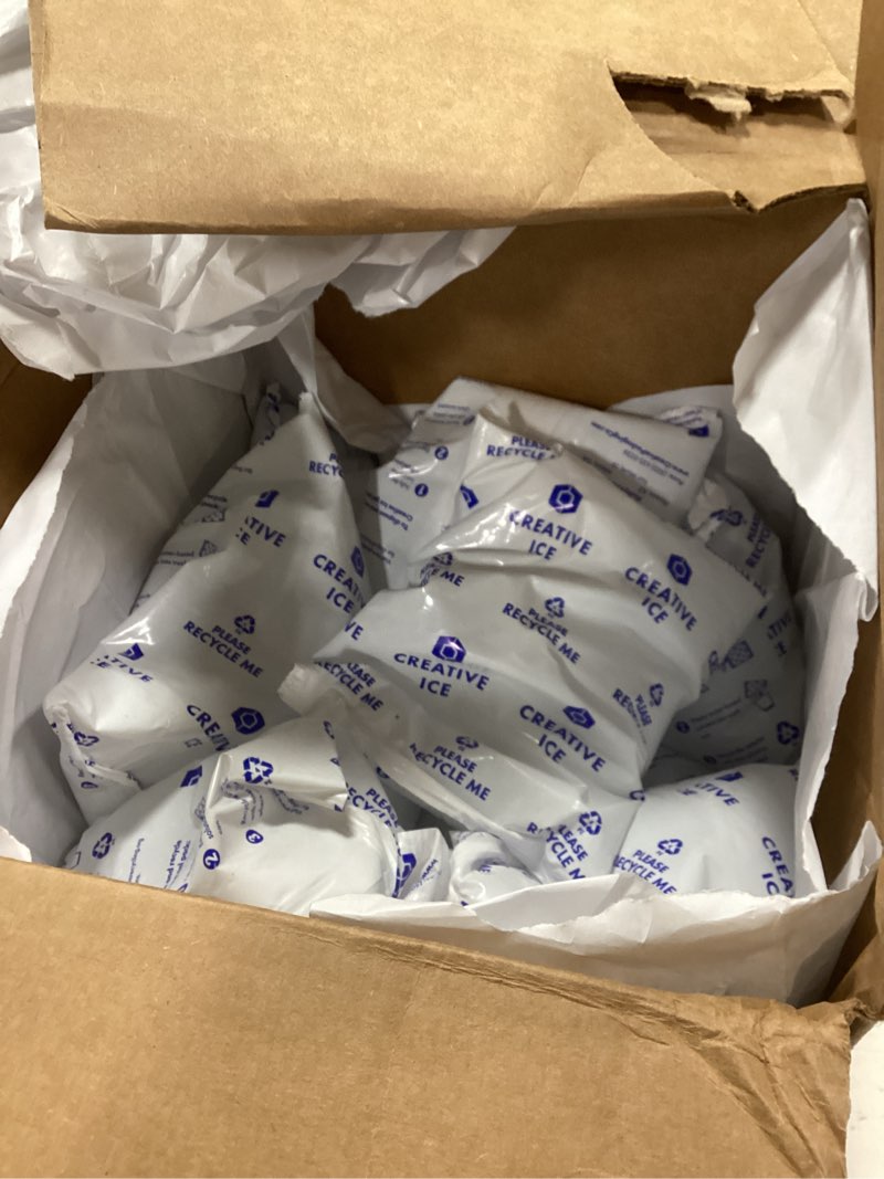 Condition photo showing New/Like New for Gel Ice Packs 7.5" x 6" x 1.625" 24oz, Pack of 12 - USA-Made Non-Toxic Cold Packages for Shipping - Reusable Gel Soft Ice Pack - Portable & Long Lasting for Camping, Party & Travel by IDL Packaging 7.5" x 6"/24 Ounce, 12-Pack