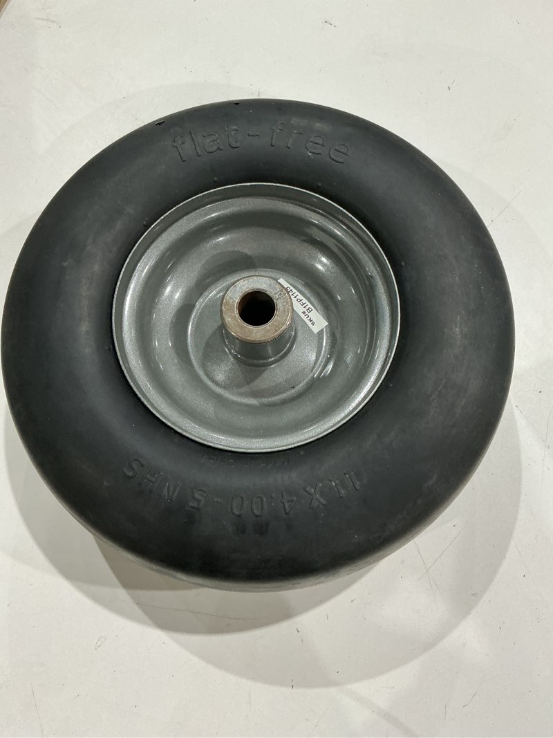 Condition photo showing As Is for milwaukee 400-lb capacity 1 -wheel black rubber hand truck replacement wheel item #3713540 | 