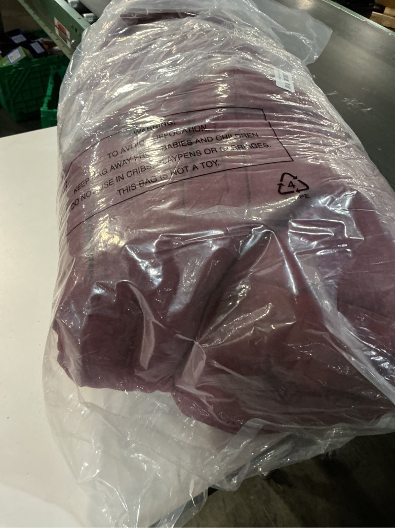 Condition photo showing As Is for (The color is red)EASELAND Oversized King Down Alternative Comforter - Quilted Duvet Insert for All Seasons, Soft Lightweight with Corner Tabs, Summer Winter Warm Bedding, Light Grey 98x116 Inches Oversized King Light Grey