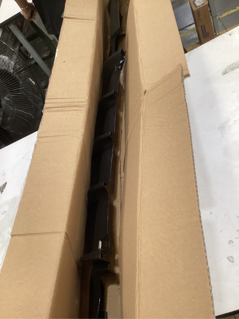 Condition photo showing As Is for rear diffuser compatible with 2012-2018 fit bmw 3 series f30 sedan m sport bumper only, carbon fiber look (hydro-dip) pp lower valence, left-side twin exhaust cutout (328i 330i spec)