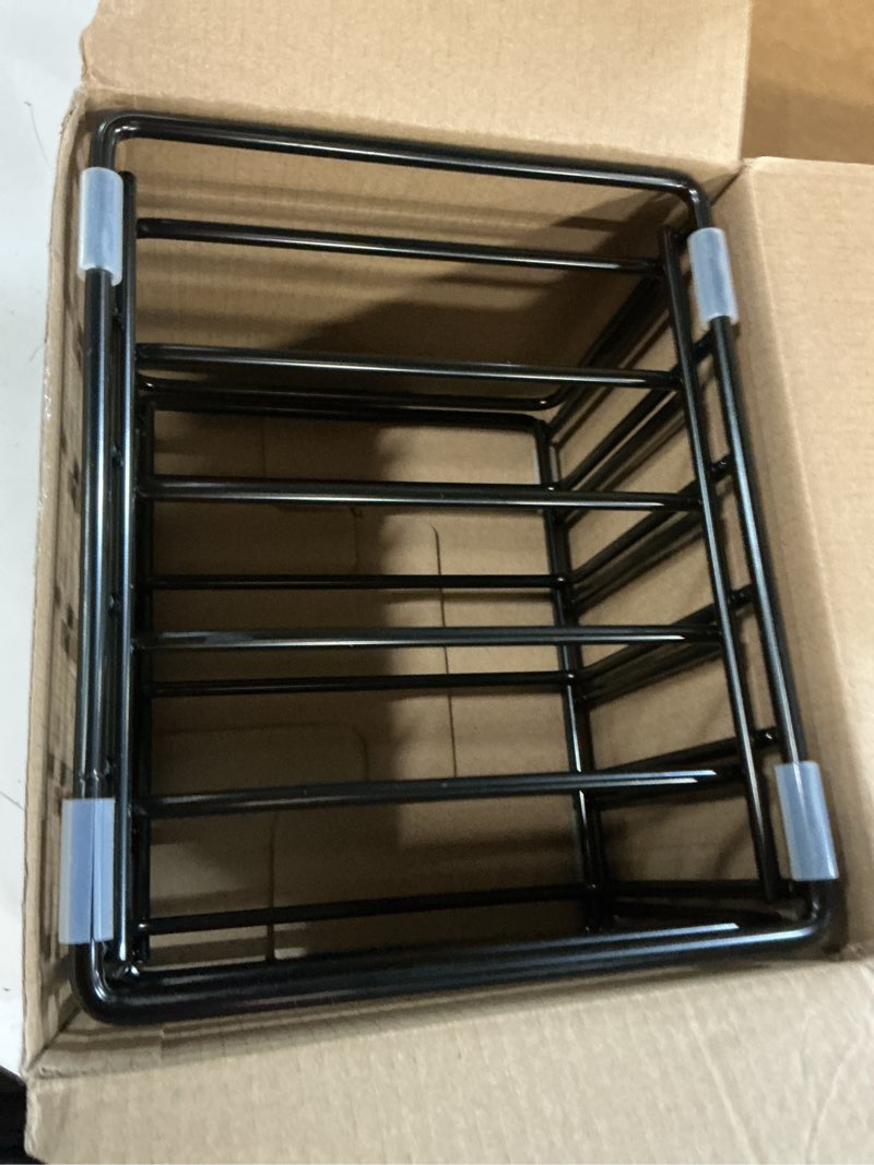 Condition photo showing Good Condition for VAEKUCEAN 2-Pack Medium Black Cutting Board Racks, Kitchen Cabinet Organizer, 5 Tiered Shelves for Baking Trays, Cutting Boards, Cookie Sheets, Muffin Pans 2PC(Medium)