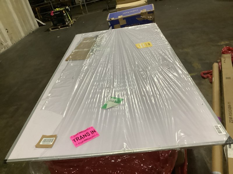 Condition photo showing As Is for VIZ-PRO Dry Erase Board/Magnetic Whiteboard, 96 x 48 Inches, Large Wall Mounted Board for School Office and Home 8' x 4' 96"W x 48"H