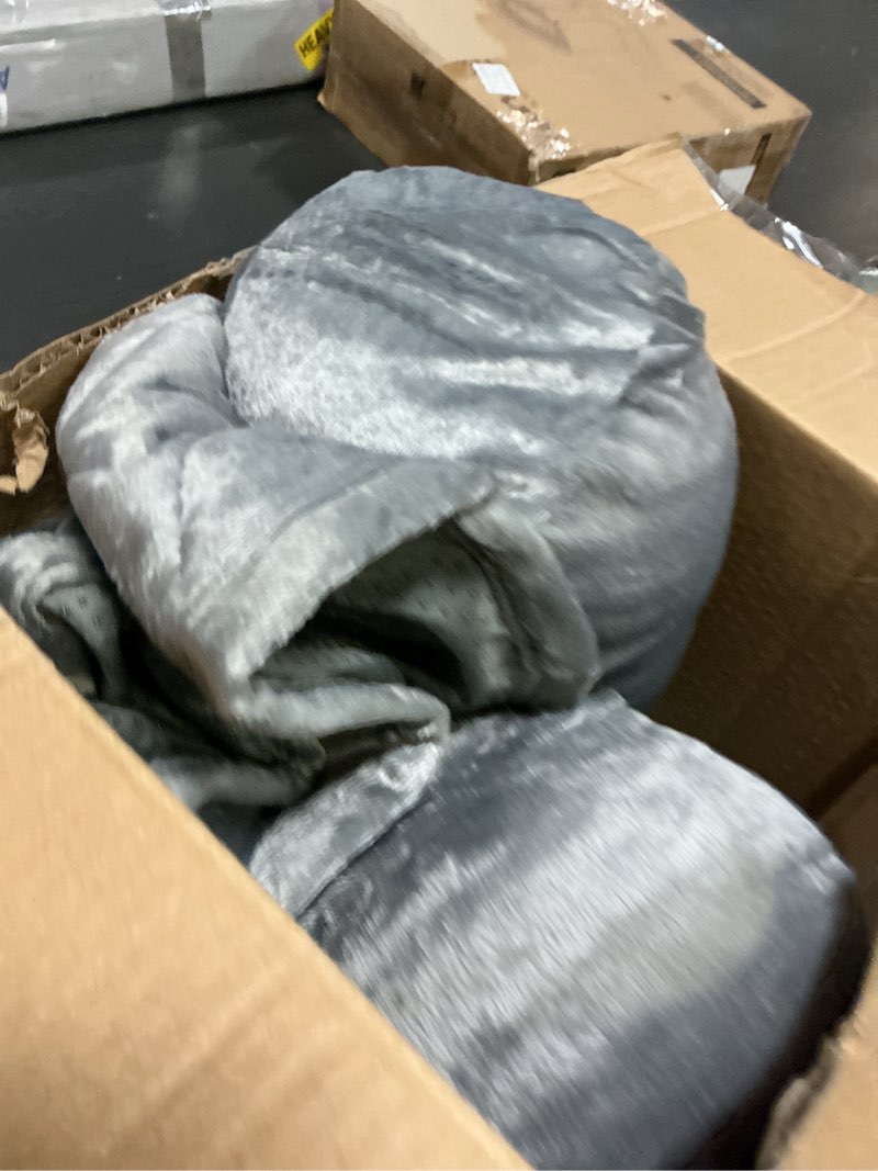 Condition photo showing New/Like New for couch cover for dogs - 35x35 pet furniture protector with memory foam neck bolster, quilted fabric, and water-resistant base layer by petmaker (gray)