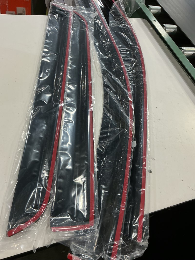 Condition photo showing Good Condition for window visors rain guards for 2022-2025 2026 nissan pathfinder accessories, outside-mount side window wind deflectors vent visors shades rainproof 4pcs nissan pathfinder 2022-present