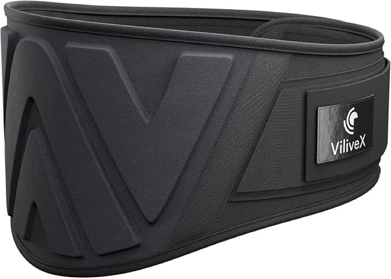 Vilivex Weightlifting Belt for Men and Women - 7 Inch, Back Support for Lifting, Fitness, CrossFit, and Powerlifting
