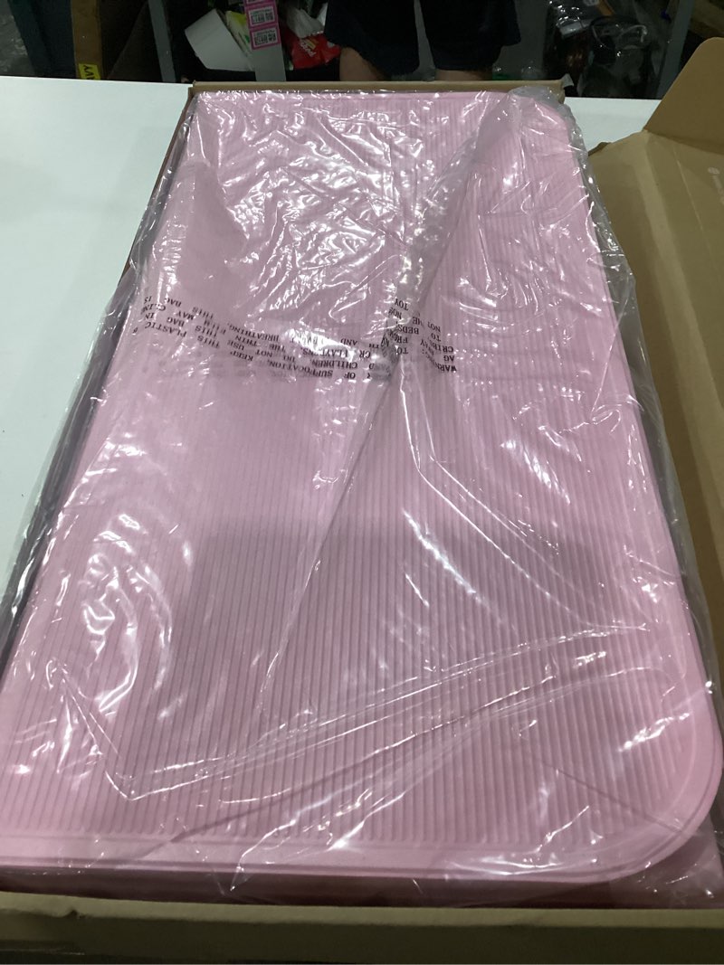 Condition photo showing New/Like New for – foldable multi-purpose fitness & yoga mat, workout mat with non-slip surface, portable & lightweight, for studio or home use, as seen on shark tank