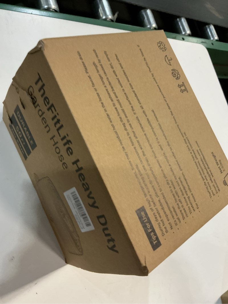Condition photo showing New/Like New for TheFitLife Flexible Garden Hose 50FT - Non Expandable Water Hose with Swivel Metal Fittings, Lightweight and Easy Storage - Heavy Duty Leak-Proof, Kink-Free Hose for RV, Outdoor, Car Wash, Yard, Lawn