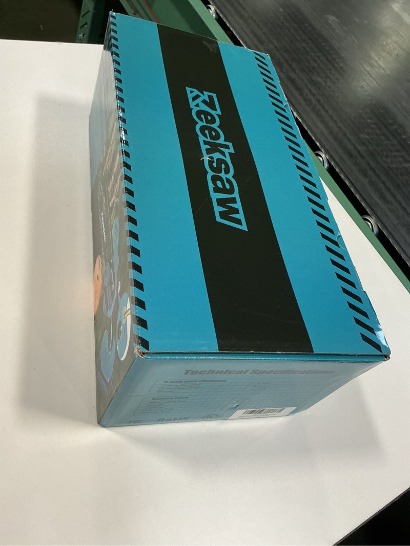 Condition photo showing New/Like New for 8 Inch Electric Chainsaw Cordless With Auto Oiler, Seniors Friendly Batteries Powered Hand held Chain saw Kit, Automatic Chain Tensioning & Auto Oiler For Tree Branches, Courtyard, And Garden 8 Inch MAX Kit - TOOL FREE