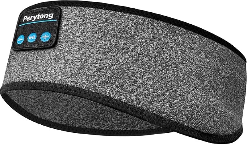 Perytong Bluetooth Sleep Headphones Headband with HD Speakers - Noise Cancelling, for Side Sleepers,