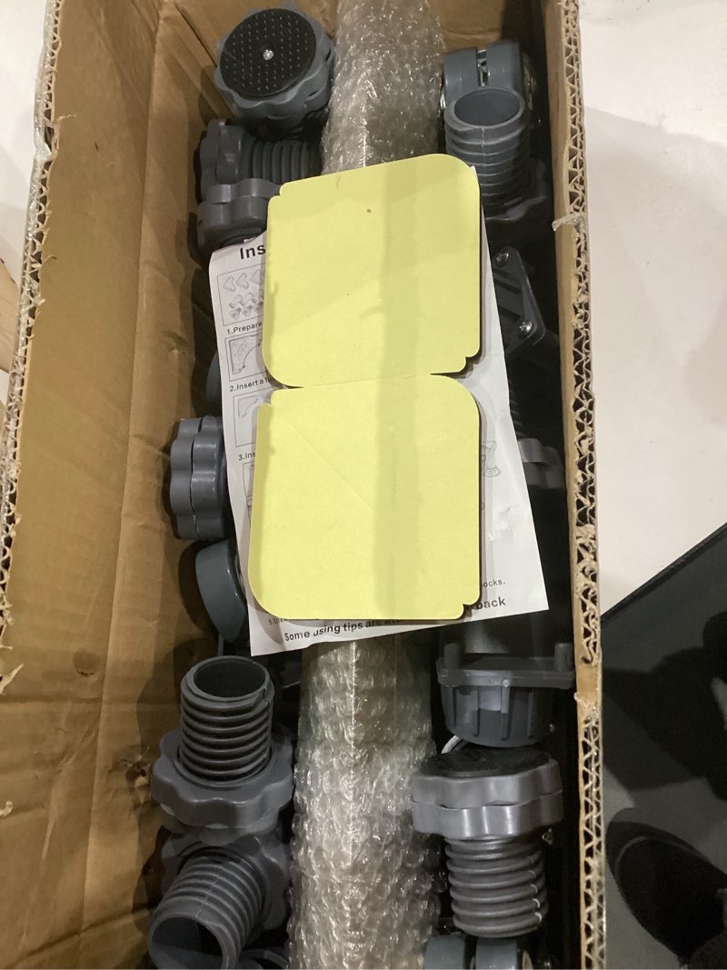 Condition photo showing As Is for WBD WEIBIDA Upgraded Full-size Washing Machine Base Stand with 4 Locking Wheels & 10 Strong Feet, 24-31" Fridge Stand Adjustable Flat Dolly Cart Mobile Base for Washer, Dryer, Refrigerator, Furniture Grey-upgraded 10 Feet 4 Dual Wheels