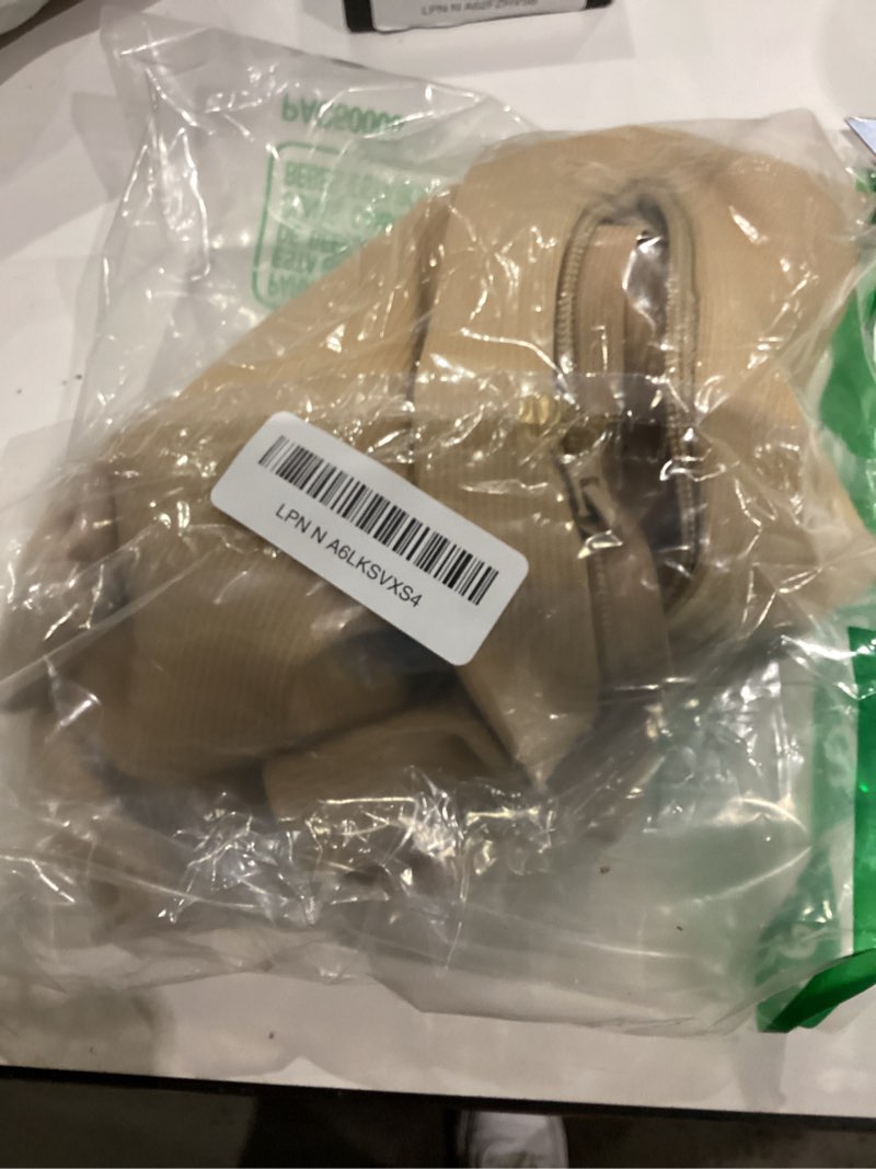 Condition photo showing As Is for CASMON 2 Pairs Zipper Compression Socks for Women & Men,15-20 mmHg Closed Toe Knee High Support Sock for Varicose Vein Edema 3X-Large Black+beige