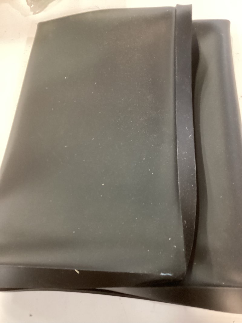 Condition photo showing Good Condition for bedside commodes mat, bedside portable toilet mat with raised edge, silicone non-slip commode toilet pad under commode chair mat for floor protector(60 * 50cm black) 60*50cm black