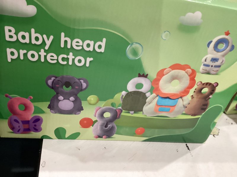 Condition photo showing Good Condition for Baby Head Protector Backpack – Toddler Safety Cushion for Crawling & Walking – Infant Fall Protection Pillow with Adjustable Straps – Comes with Knee Pads & Non-Slip Baby Socks (Elephant)