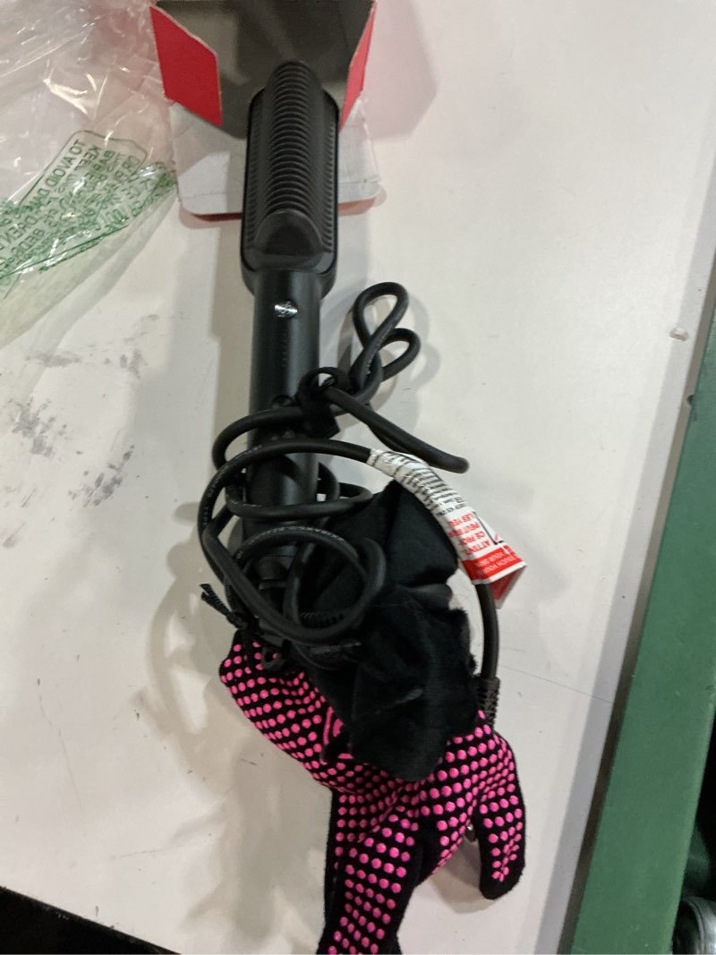 Condition photo showing Good Condition for TYMO Ring Plus Ionic Hair Straightening Comb Brush 3D Teeth Black Open BoxOpens