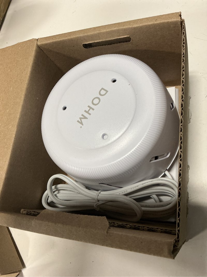 Condition photo showing Good Condition for yogasleep dohm uno white noise sound machine, real fan inside for non-looping white noise, sleep aid, office privacy & meditation for adults & baby, registry gift (white) white pack of 1