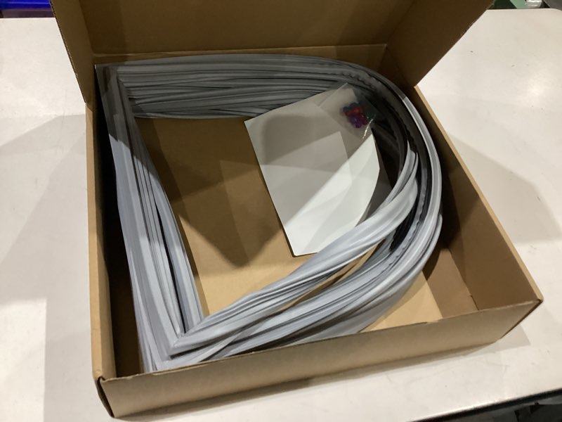 Condition photo showing Good Condition for [2 pack] upgraded w10830162 refrigerator door gasket compatible with whirlpool kenmore kitchenaid refrigerator door gasket seal parts fridge seal replacement wrf535smbm00 ps11759515 door seal gray