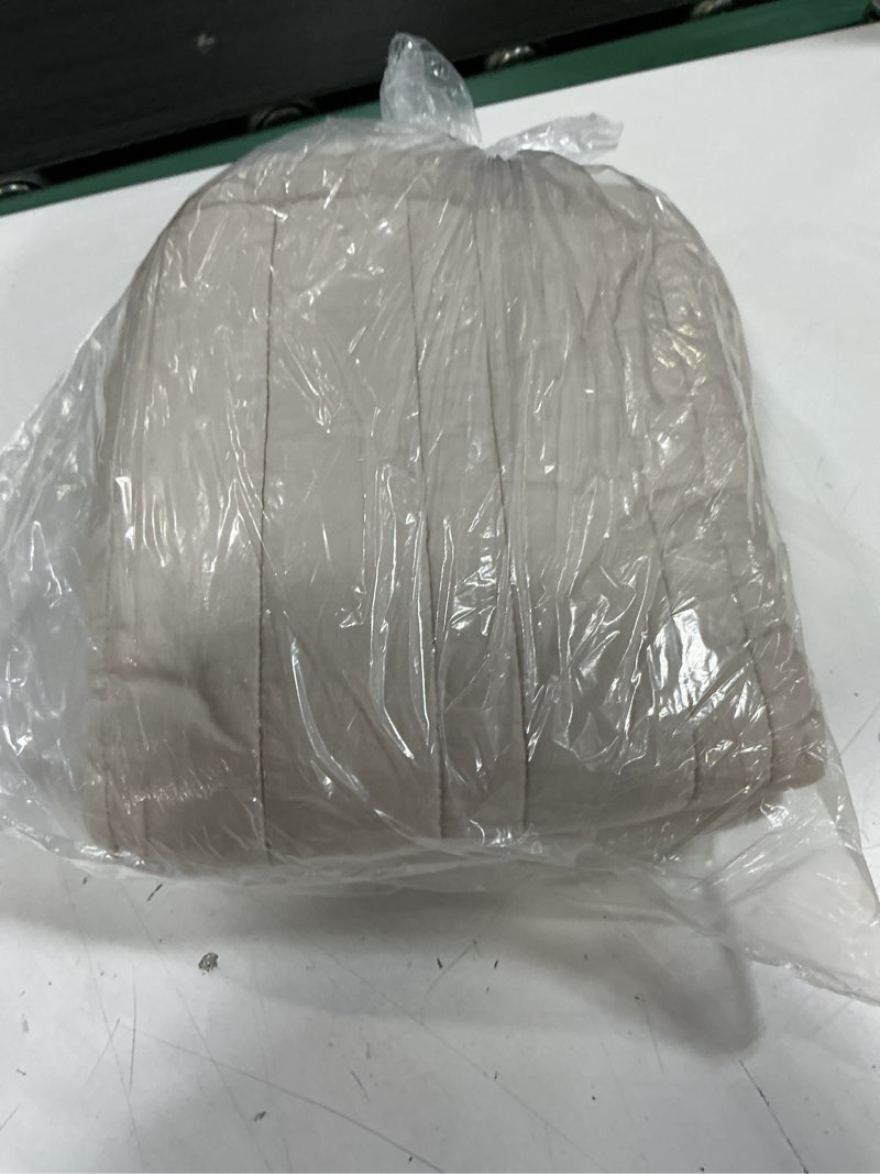 Condition photo showing New/Like New for organic cotton stripe stitch quilted sham set, king, sand