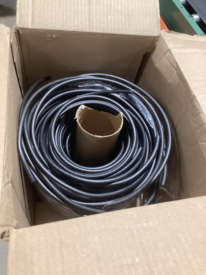 Condition photo showing Good Condition for 1000ft outdoor ethernet cable direct burial bulk cat 5 network line, 24awg 4 pair solid bare copper, 350mhz, poe++ (4ppoe), uv resistant, unshielded twisted pair (utp)