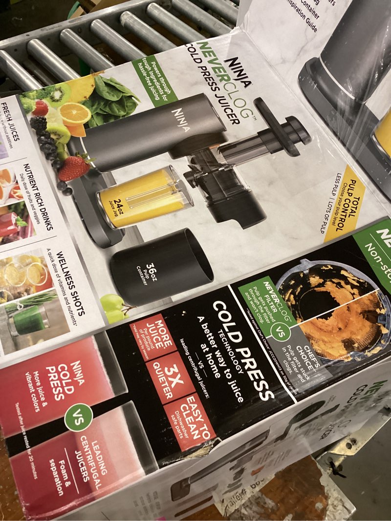 Condition photo showing Good Condition for Ninja - NeverClog Cold Press Juicer - Charcoal