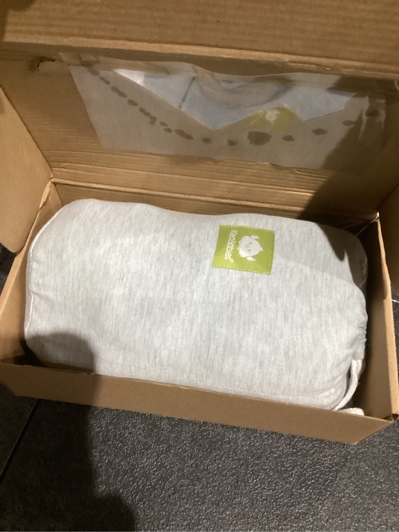 Condition photo showing Good Condition for keababies baby wrap carrier - all in 1 original baby carrier newborn to toddler sling, easy to wear, hands free bonding, lightweight, breathable infant wraps (light heather) one size (pack of 1) light heather