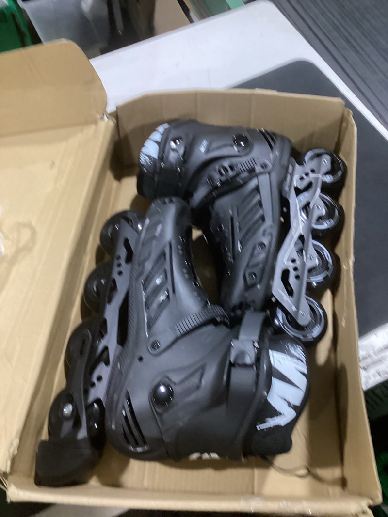 Condition photo showing Good Condition for inline skates, high performance roller skates with washable lining for men women adult beginners us men 10/women 11 black