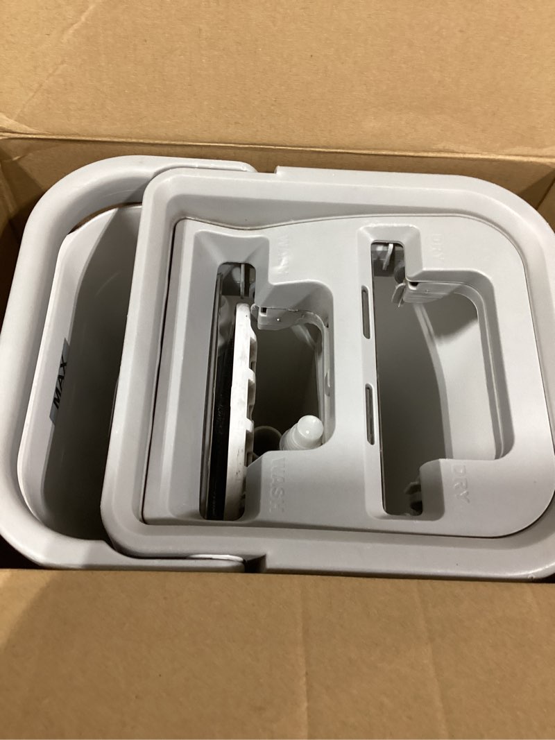 Condition photo showing As Is for JOYMOOP Mop and Bucket Set with Wringer, Flat Mops for Floor Cleaning, Wall Mop Cleaner with Long Handle, Hardwood Floor Mop with 4 Microfiber Pads