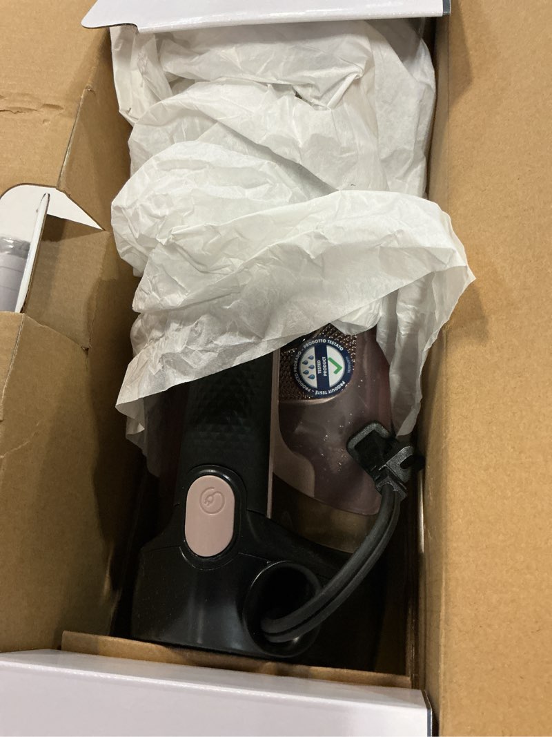 Condition photo showing Good Condition for rowenta access stainless steel soleplate steam iron with retractable cord, powerful steam diffusion, auto-off and anti-drip, 1725 watts, black clothes iron, dw2459 steam iron - cordreel