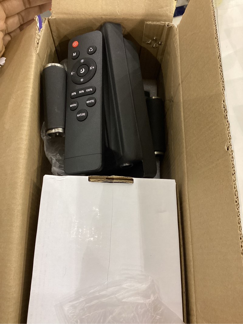 Condition photo showing As Is for Battery Operated Wireless Wall Sconce - Modern Rechargeable Led Sconces in Black Gold Silver - Bedroom Decor Stick On Lights Set of 2 - Long Indoor Living Room Bathroom Remote Wall Light Black 24in, 2Pack