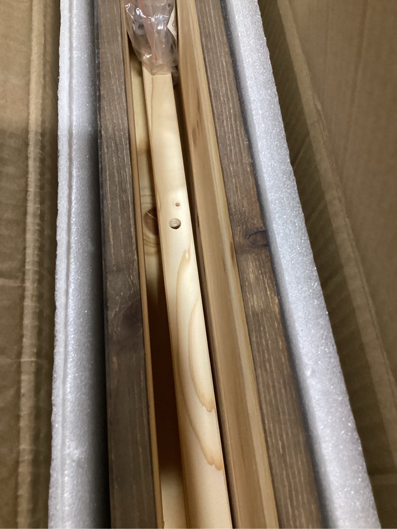 Condition photo showing Good Condition for fireplace mantle shelf - 54×8×3inch handcrafted wall floating mantel shelf for over fireplace - rustic traditional wooden fireplace mantels with invisible heavy duty wood bracket darkwalnut 54×8×3"
