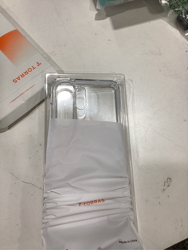 Condition photo showing Good Condition for torras for samsung galaxy s26 ultra case clear, [2026 upgraded non-yellowing] [12ft military-grade protection] transparent slim case for samsung s26 ultra case thin, diamond clear, hard, 6.9" s26 ultra 6.9'' clear