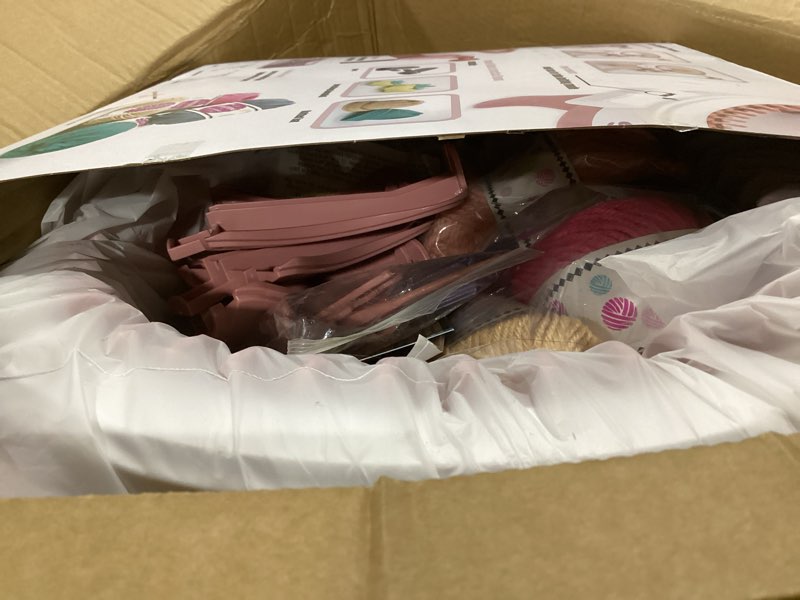 Condition photo showing Good Condition for ROHSCE Sentro Knitting Machine 48 Needles with Row Counter, Smart Weaving Loom Round, Board Rotating Double, Crochet Loom Knitting Machine for Adults and Kids, Kit for Hat, Scarves, Gloves, Socks. Pink