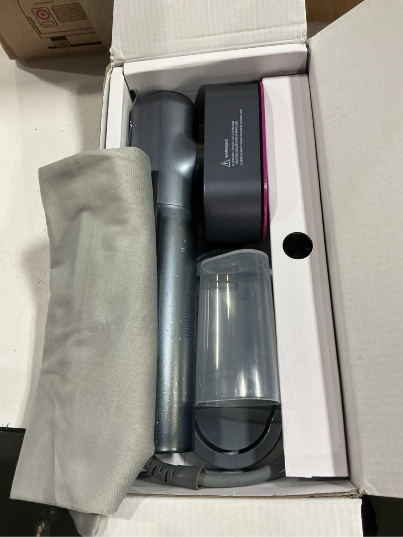 Condition photo showing As Is for travel steamer for clothes,100-240v travel steamer & iron 2 in 1 with fast heat-up,1200w portable handheld garment steamer,travel size,large heat panel,fabric quick wrinkle remover for global & europe