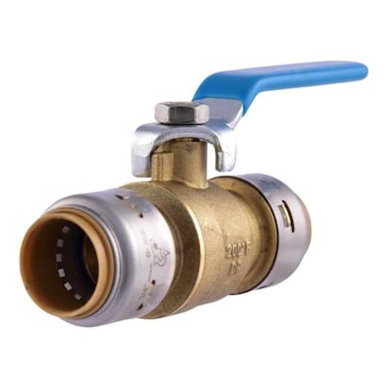 sharkbite max 3/4-in push-to-connect brass ball valve