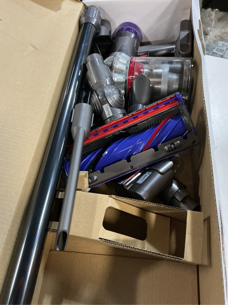 Condition photo showing As Is for dyson v8 cordless pet stick vacuum (convertible to handheld)