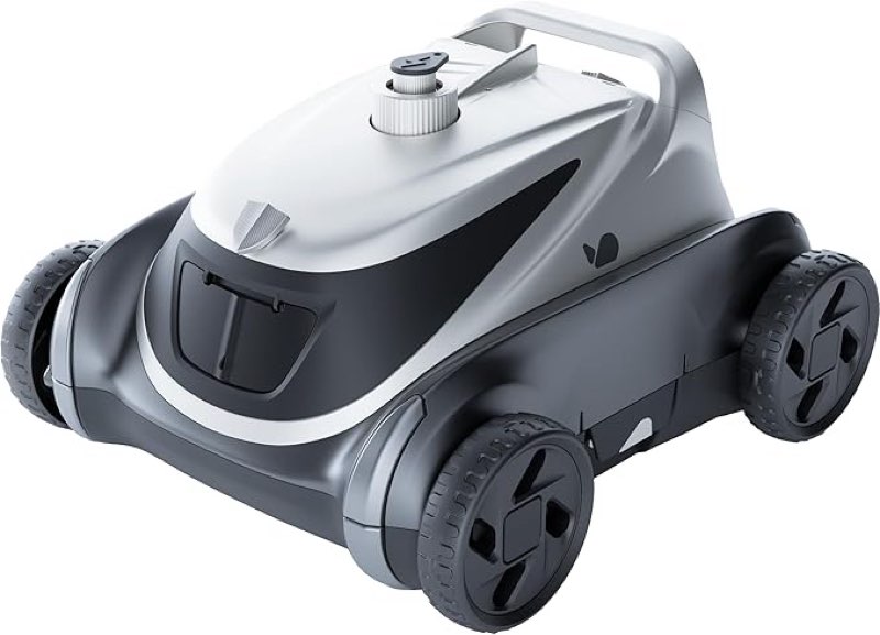 Bubot 500P Cordless Robotic Pool Cleaner, Pool Vacuum with Ultra-Strong Bluehole Suction, Dual Motors, DirtLock 2.0, Self-Parking, 140-Min Runtime for Above-Ground Flat Pools up to 1,076 Sq.Ft