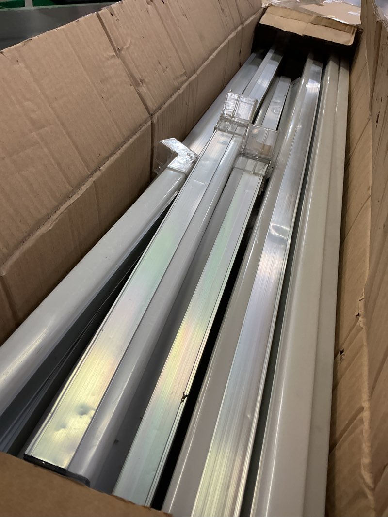 Condition photo showing As Is for brillihood hexagon garage lights honeycomb led ceiling light, 672w, 80640lm, 6500k super bright, 14 grid systems car detailing lights with rectangular frame for garage warehouse workshop basement gym
