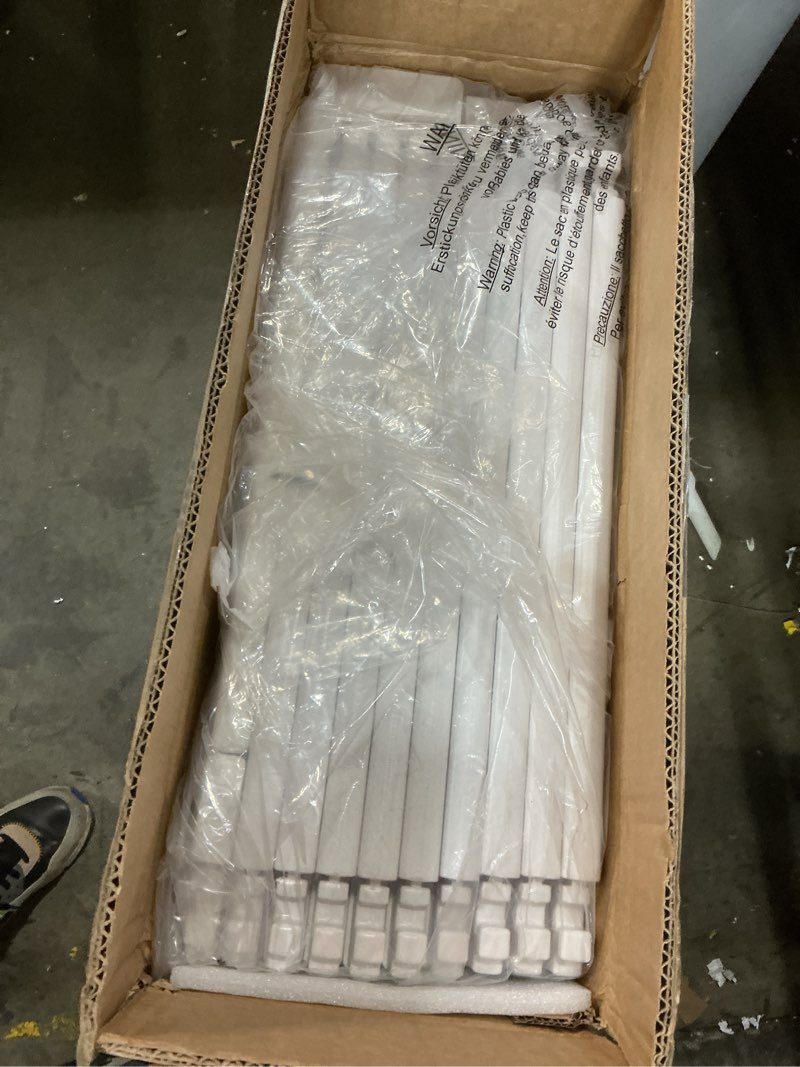 Condition photo showing Good Condition for 24“ acrylic clear dog play pen indoors 10 panels, puppy playpen with door for small dogs puppies, transparent plastic pet playpen cage fence crate kennel for cat kitten rabbit bunny ferret etc white- 10 panels