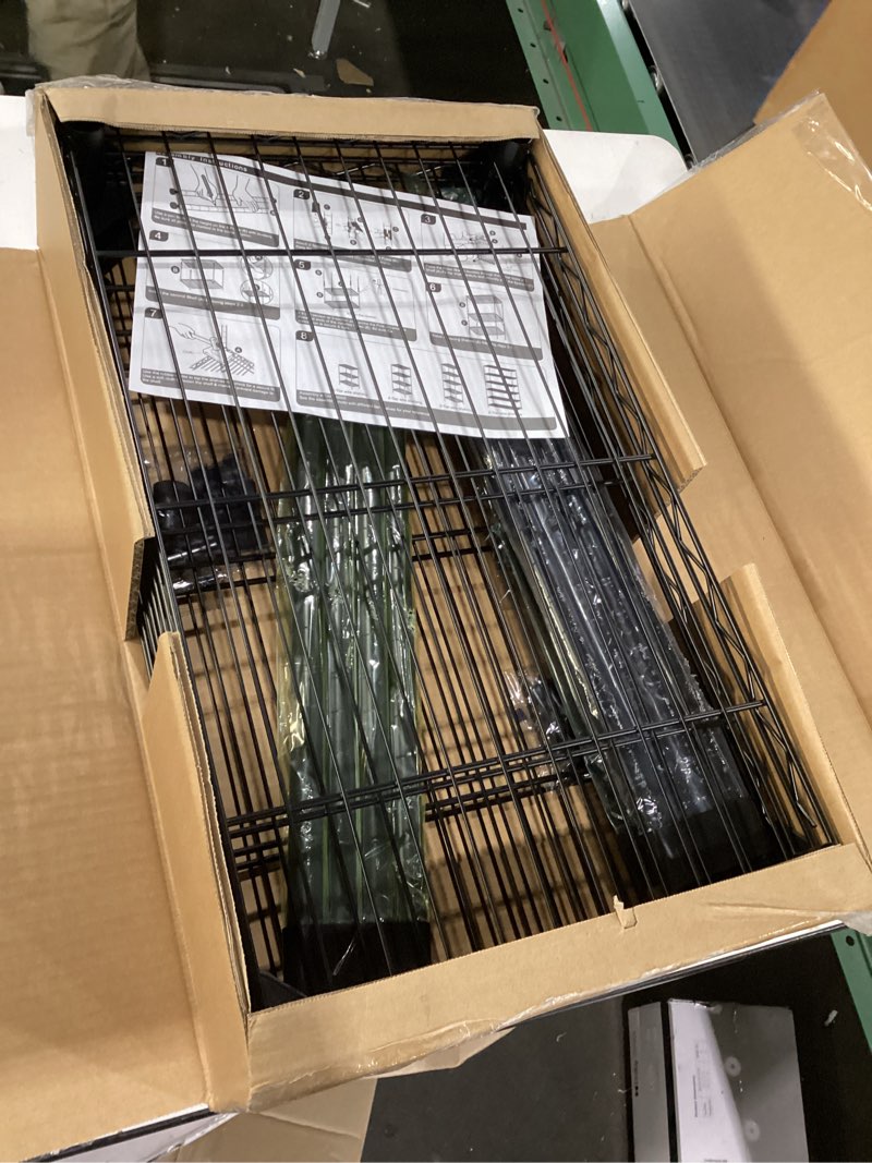 Condition photo showing New/Like New for IZEUK 4-Tier Black Steel Storage Shelves, Heavy Duty Utility Wire Rack Organizer for Kitchen, Office, Home, 1000 lbs, 13.7" D x 23.6" W x 53.4" H 4 Tier,13.7" D x 23.6" W x 53.4" H Black