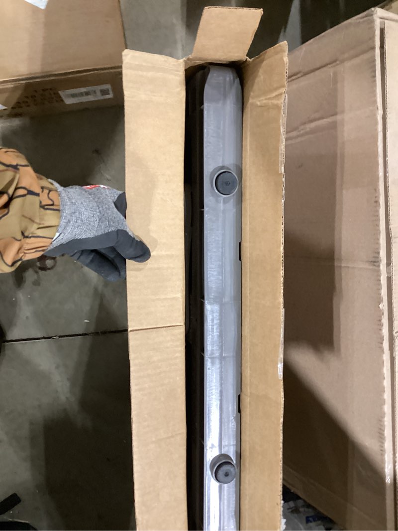 Condition photo showing Good Condition for mypet north states paws portable pet gate: 26-40" wide. pressure mount. no tools needed. made in usa, 23" tall, expandable, durable dog gates for doorways, fieldstone gray