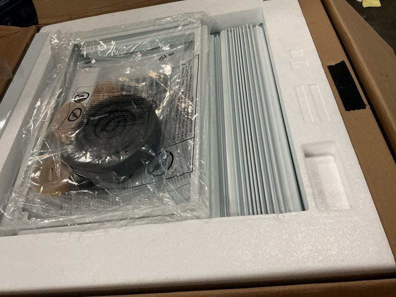 Condition photo showing Good Condition for 14,000 btu 115-volt smart window air conditioner for 700 sq. ft. in white with wi-fi and remote
