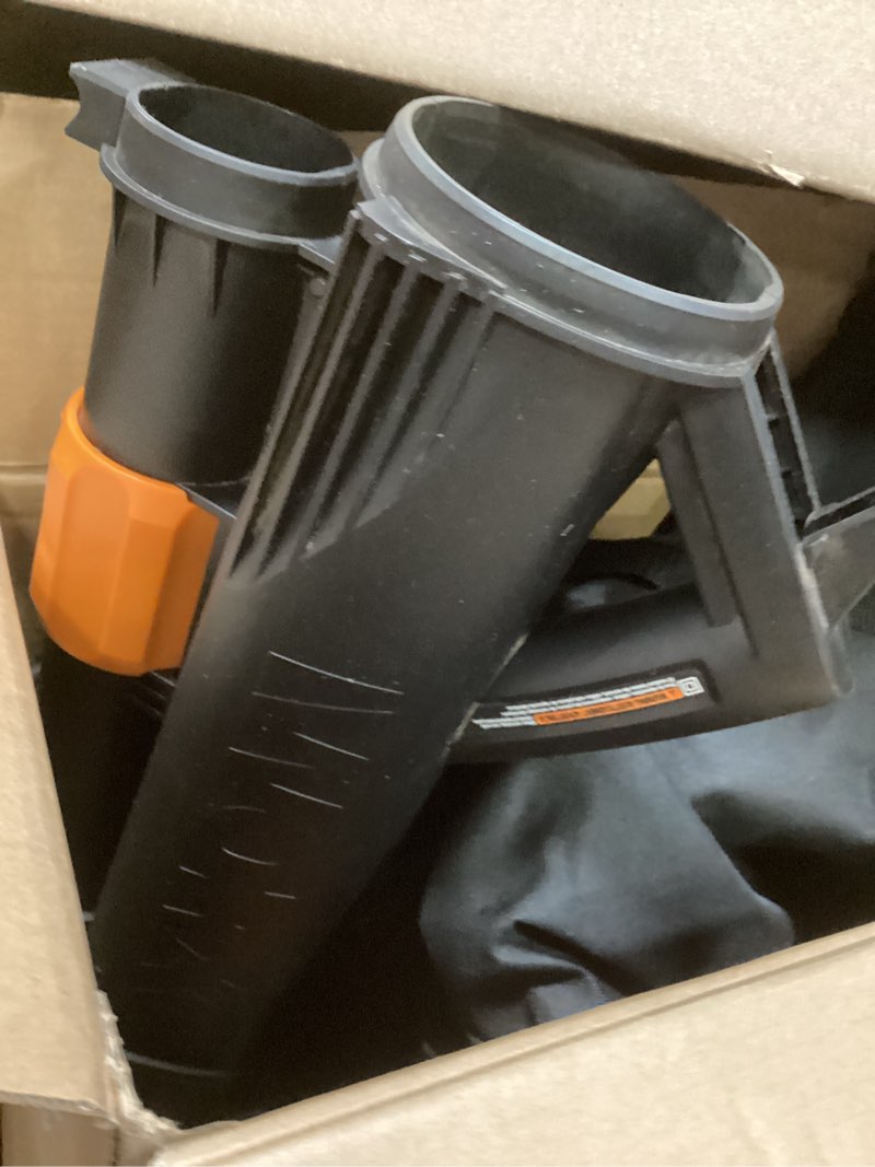 Condition photo showing As Is for WORX WG509 12 Amp Trivac, 3 in 1 Electric Leaf Blower, Leaf Vacuum & Leaf Mulcher for Lawn Care 350CFM Blower/Vac/Mulcher