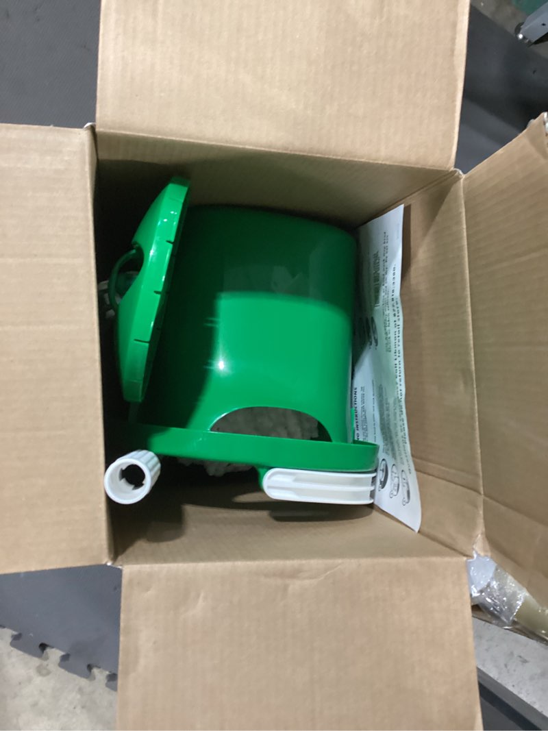 Condition photo showing As Is for libman tornado spin mop with microfiber head - adjustable handle, no-spill bucket - commercial/residential - antimicrobial - easy cleaning