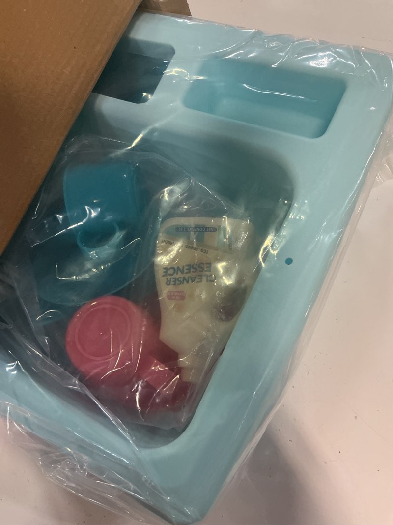 Condition photo showing As Is for cute stone color changing kitchen sink toys, children electric dishwasher playing toy with running water, upgraded faucet, automatic water cycle system play house pretend role play toys for boys girls play sink