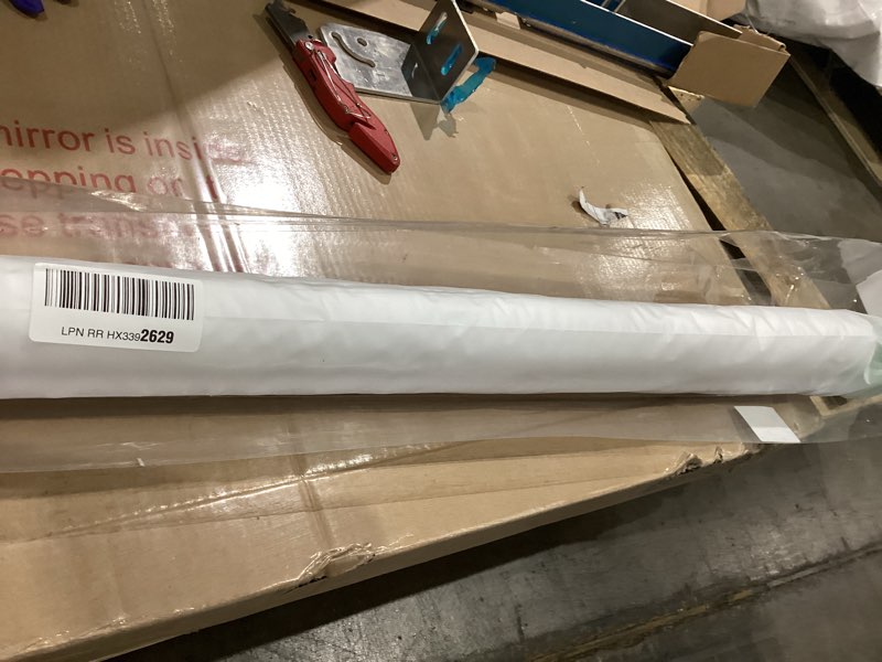Condition photo showing Good Condition for cordless roller shades blackout blinds for windows room darkening rolled up shades with spring system, uv protection window shades door blinds for home and office (66" w x 72" h, white) 66"w x 72"h white