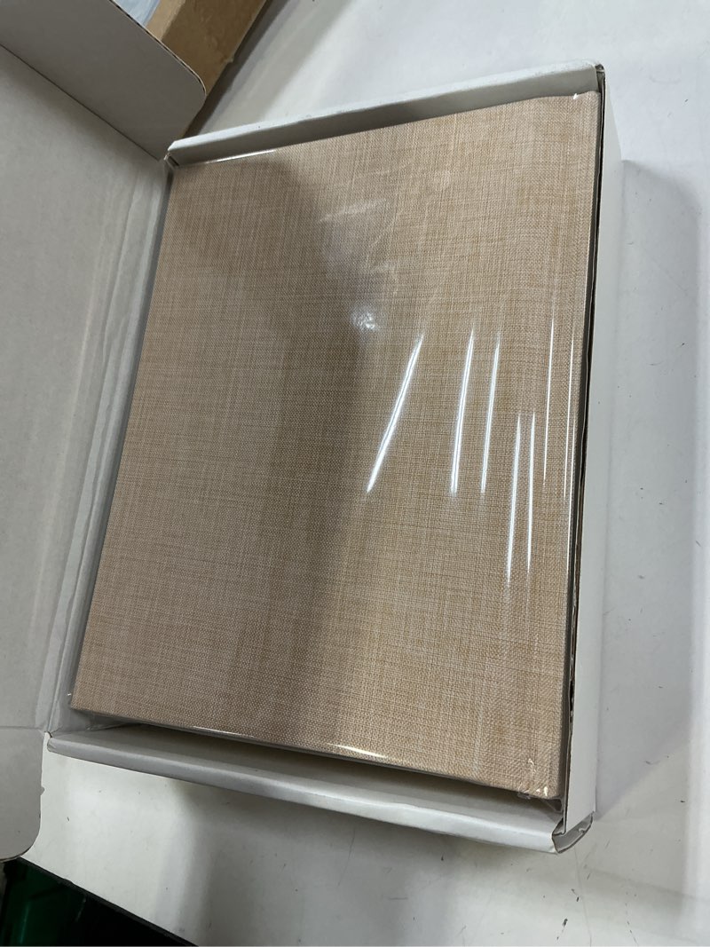 Condition photo showing item condition for Photo Album 5x7 with Writing Space Linen Cover 5x7 Photo Album Book Holds 30 Photos Ideal for Wedding Theme-Album and Baby Photo Albums (Beige,30 Pockets) 30 Pockets Beige