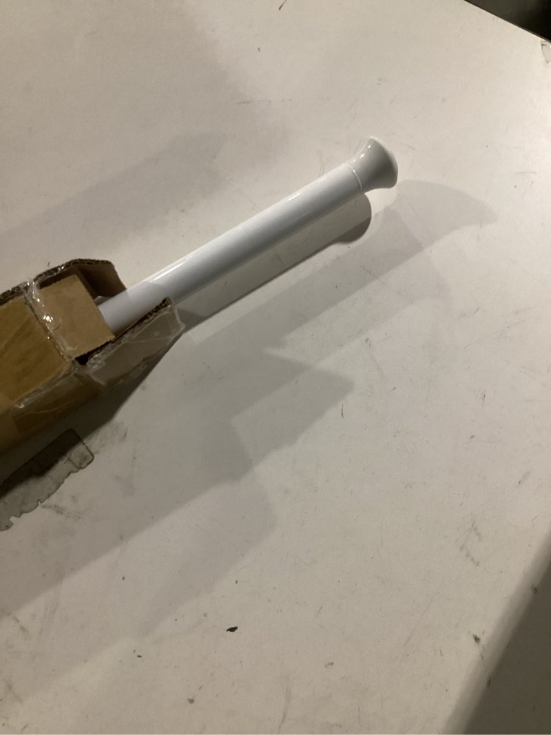 Condition photo showing Good Condition for Amazon Basics Tension Curtain Rod, 36-54" Adjustable Length, Classic Finial, White White 36-54" Indoor