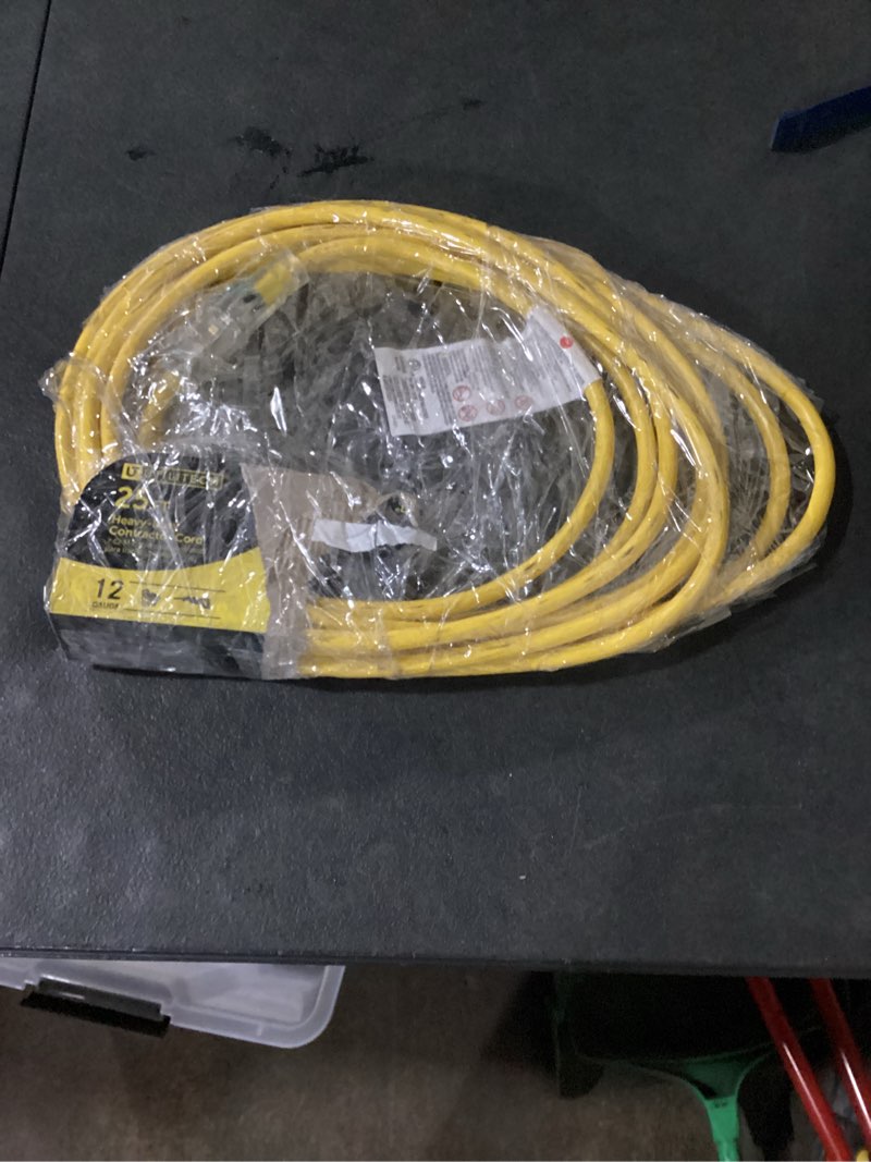 Condition photo showing Good Condition for utilitech 50-ft 12 / 3 heavy duty 3 prong yellow outdoor extension power cord