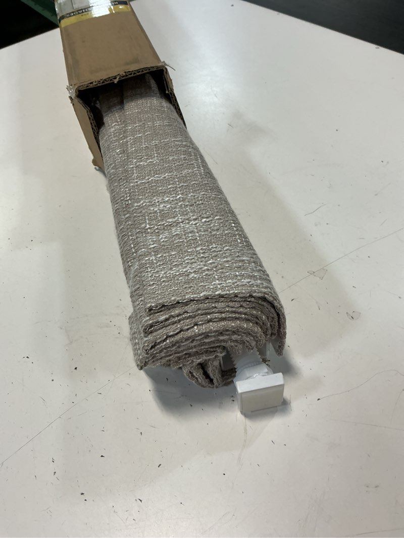 Condition photo showing Good Condition for no tools no drill cordless roman shades for indoor windows 100% blackout, for window size 25" w × 64" h beige beige 25" w × 64" h