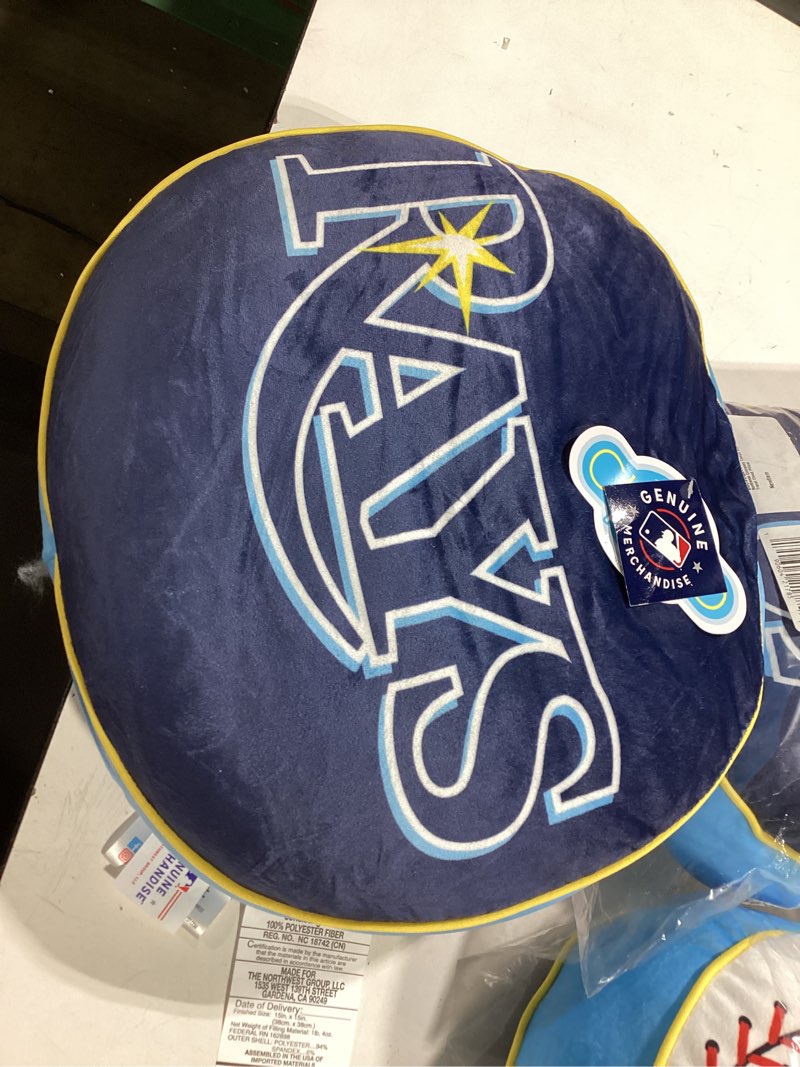Condition photo showing Good Condition for northwest company tampa bay rays 15" travel cloud pillow