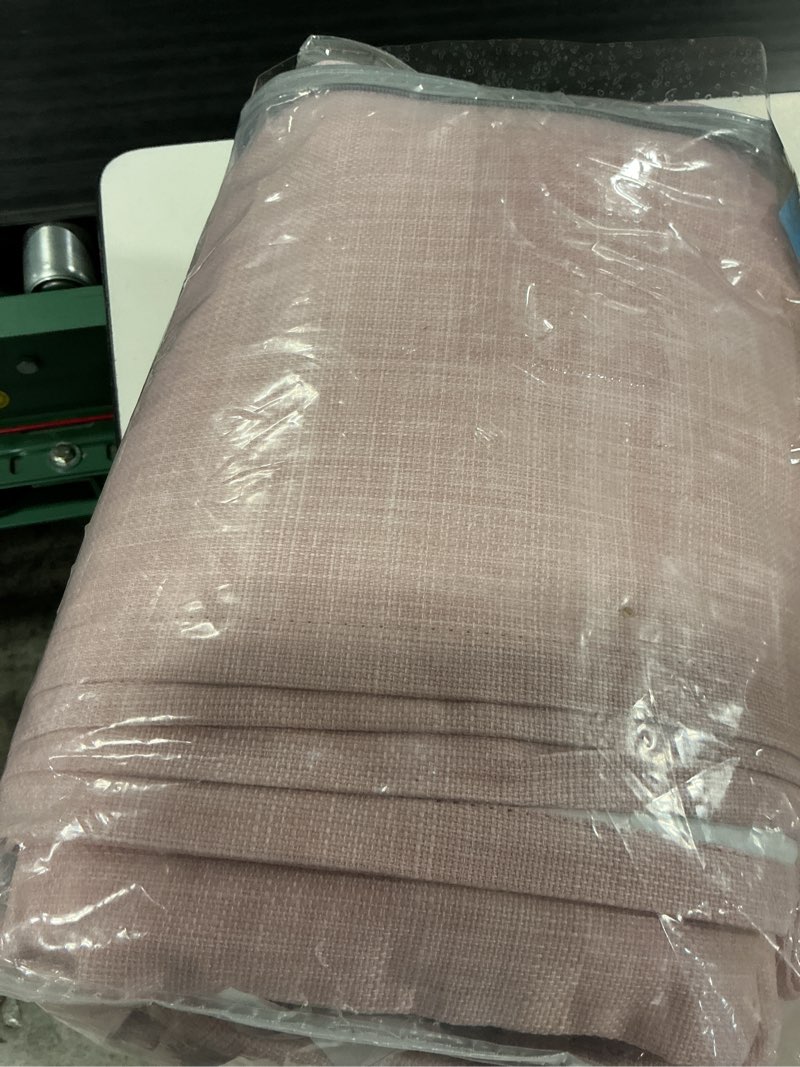 Condition photo showing Good Condition for vision home white pinch pleated full blackout curtains thermal insulated window curtains 95 inch for living room bedroom room darkening pinch pleat drapes with hooks back tab 2 panel 40\" wx95 l pink